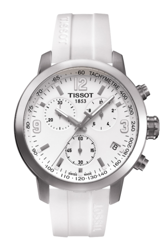 Tissot PRC 200 Quartz Chronograph White Rubber